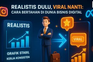 Realistis Dulu, Viral Nanti. Cara Bertahan di Dunia Bisnis Digital