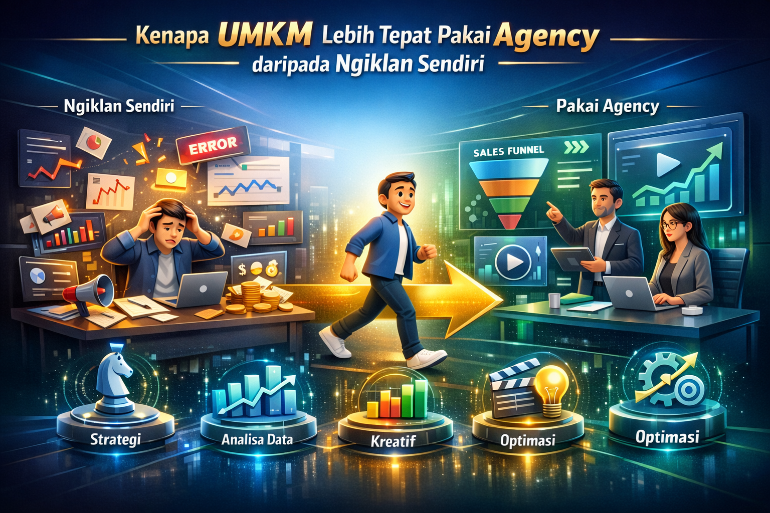 Kenapa UMKM Lebih Tepat Pakai Agency daripada Ngiklan Sendiri